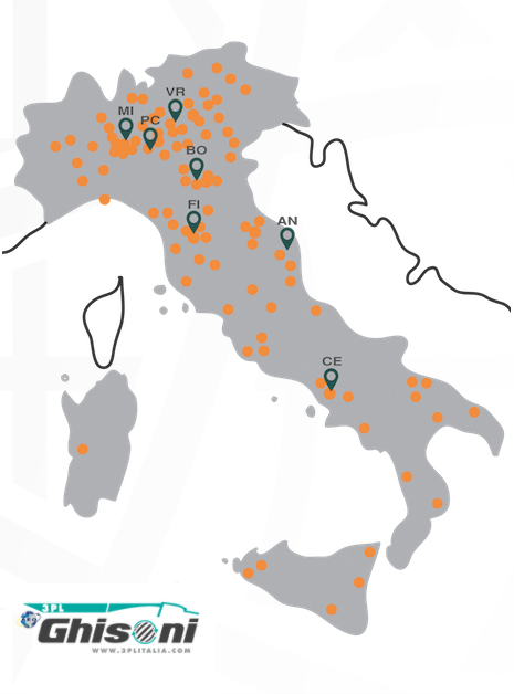 3PL ITALIA MAPPA DEGLI HUB